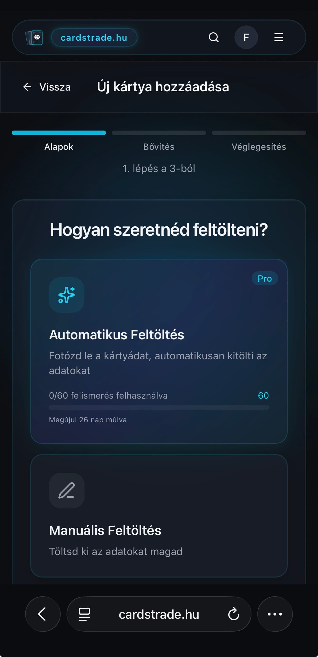 Villámgyors feltöltés AI-felismeréssel